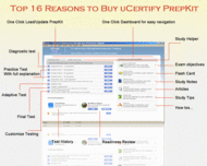 uCertify PrepKit for Oracle exam 1Z0-033 screenshot